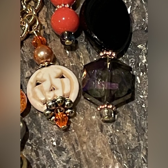 ORIGINAL Pumpkin Candy Corn Alien Skull Handbag Jewelry Halloween Bag Charm NEW - Picture 7 of 13